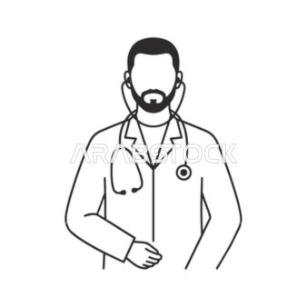 Professional Doctor with Stethoscope Ready to Provide Medical Care and Health Advice