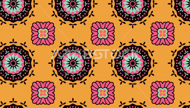 فيكتور باترن لرسومات متنوعة، تطريز تراثي ، زخارف عربية خليجية ملونة ، اشكال زخرفية ، فيكتور اليستريتور.