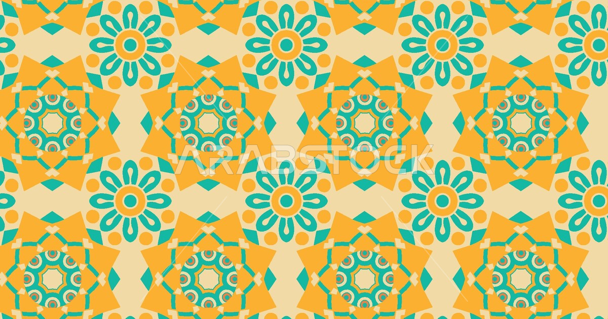 Vector pattern for a variety of drawings, decorated Gulf Arab shapes ...
