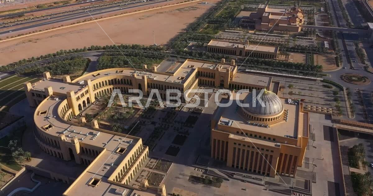 تصوير جوي علوي للمكتبة المركزيه في جامعة الأميره نوره بنت عبد الرحمن في ...