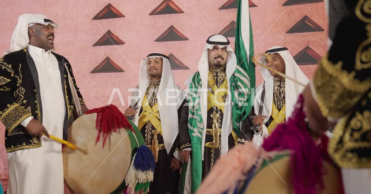 AlArdah AlHijaziya Ensemble, songs and folk dance with swords in