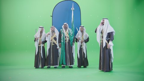 Dancing With Swords And Chants On The Saudi National Day September 23 