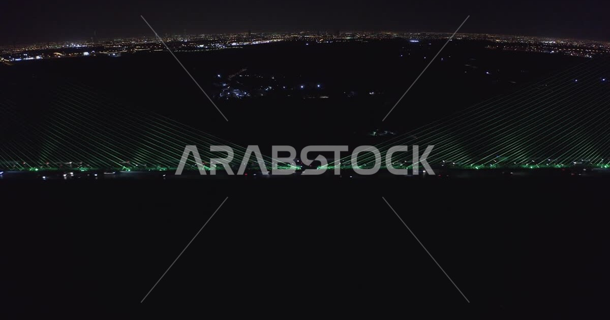 The cablestayed suspension bridge overlooking Wadi Laban in Riyadh