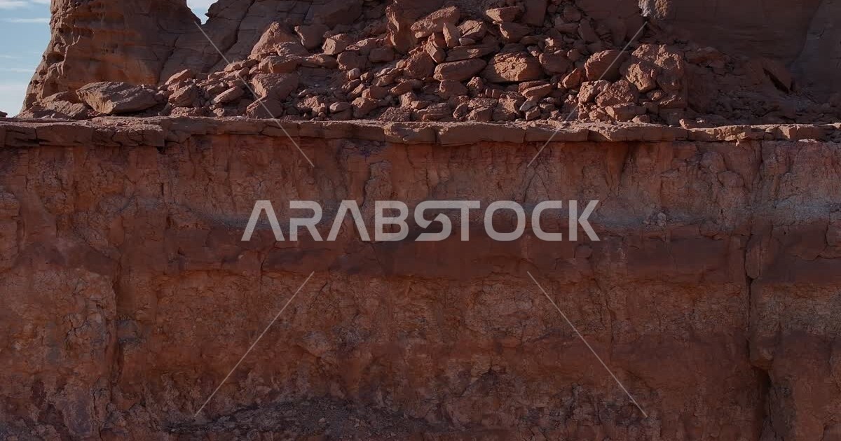 Topography of mountain peaks and heights, close-up depiction of rock ...