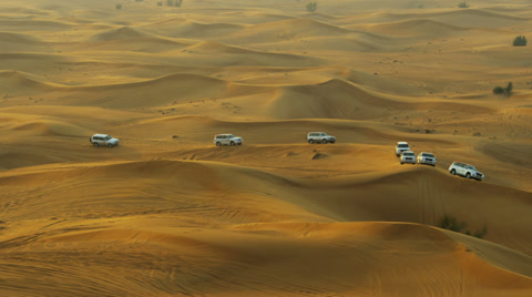 Tourist Trip Dubai Desert Sand Dunes