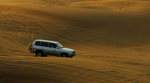 Tourist Trip Dubai Desert Sand Dunes