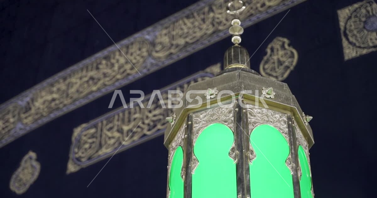 Closeup depiction of the Kaaba in Makkah Al Mukarramah in the Kingdom