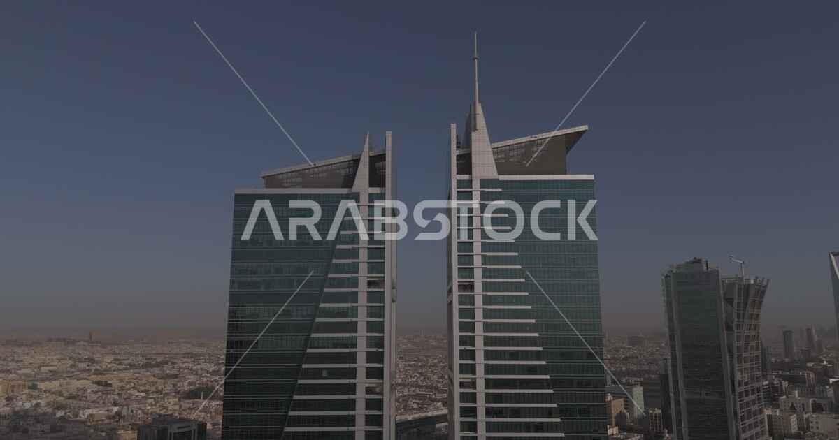 Architectural engineering art of towers and skyscrapers, urban ...