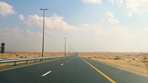 United Arab Roads from Drivers Point of View