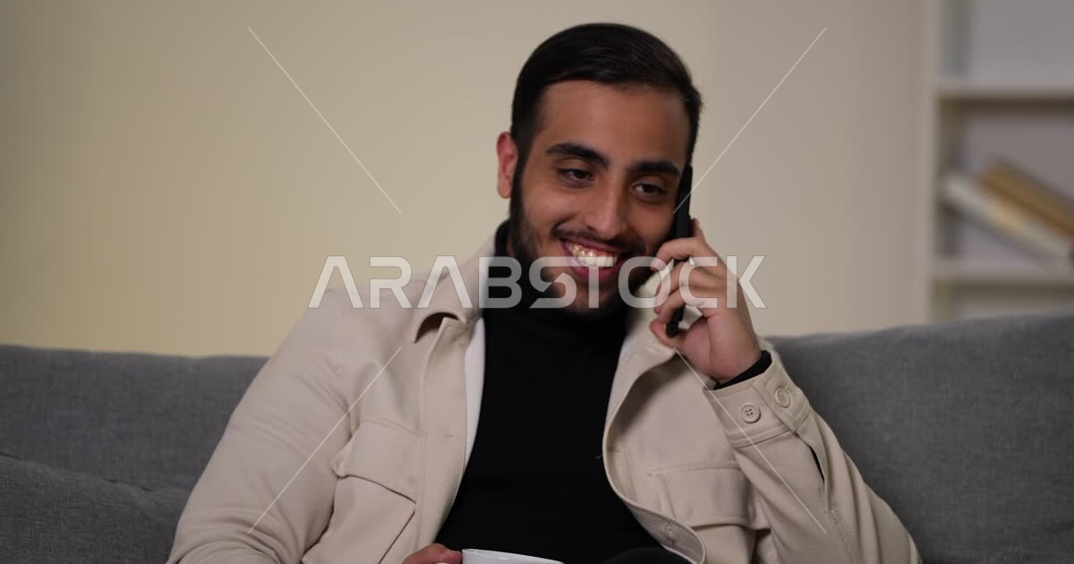 Making phone calls, using modern devices and technologies, closeup of