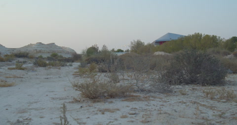 Walking through Wadi Al Buhair before construction works