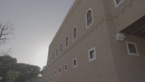 Al-Murabba' Historic Palace in Riyadh, authenticity, authenticity, and adherence to Saudi heritage, famous landmarks and tourist sites, design and architectural art of old-style mud buildings, archaeological sites in the Kingdom of Saudi Arabia