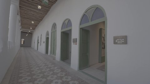 A tour inside the historic Al-Murabba Palace in Riyadh, featuring authenticity, authenticity, and adherence to Saudi heritage. Famous landmarks and tourist attractions, the design and architectural art of old-style mud buildings, and archaeological sites in the Kingdom of Saudi Arabia.