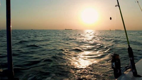 Practicing the profession of sea fishing, hobby and skill of fishing, enjoying practicing the professions of navigation in the past, popular handicrafts, close-up photography of a fishing rod from the Red Sea in the Kingdom of Saudi Arabia