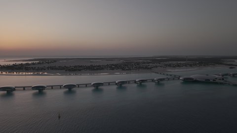The distinctive natural landscape of the Red Sea, coastal tourist attractions in Jeddah, aerial drone photography of the beach on Shebara Island in the Kingdom of Saudi Arabia, places to attract tourists from different countries and spend an enjoyable summer vacation, nature background