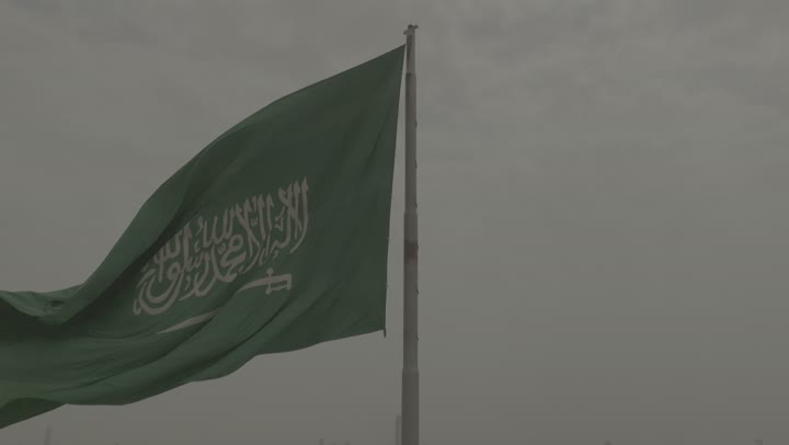 الأعياد والمناسبات والاحتفالات الوطنية، يوم العلم السعودي 11 مارس، تصوير درون جوي لعلم المملكة العربية السعودية في مدينة الرياض، ذكرى اليوم الوطني السعودي 23 سبتمبر, مفهوم حب الوطن والانتماء اليه