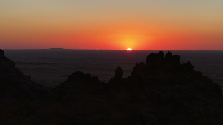 An ancient historical archaeological site, the terrain, peaks and mountain heights in the desert, drone photography of mountains in the city of Hail, mountains and rock formations in the desert regions of the Kingdom of Saudi Arabia