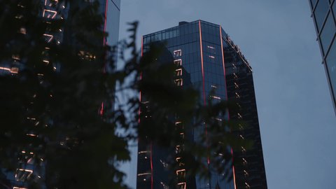 Commercial buildings and facilities in Dubai, the architectural art of building towers and skyscrapers in a modern style, famous tourist attractions in the United Arab Emirates, attracting and attracting tourists from all over the world