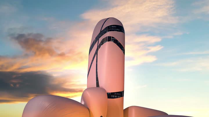 The King Abdulaziz Center for World Culture (Ithra) in Dhahran, Saudi Arabia, is a famous landmark and cultural beacon, showcasing modern and contemporary architectural design.