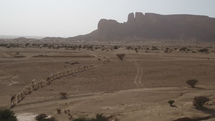 Mountains and rocky heights in the Kingdom of Saudi Arabia, enjoying tourist trips in desert areas, natural scenery in the desert of the heritage province of Al-Ula, rock formations and formations in the areas of high peaks and mountains, a famous tourist attraction