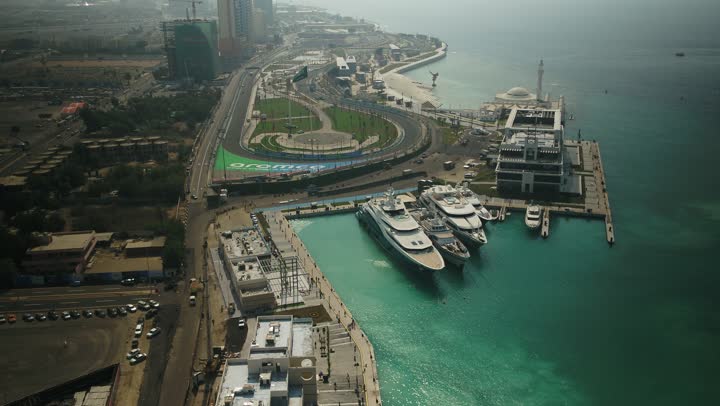 Ships gather on the Red Sea coast in Saudi Arabia, sailing in boats, tours and cruises in Jeddah Marina, spending a pleasant summer vacation, tourist attractions and recreational activities