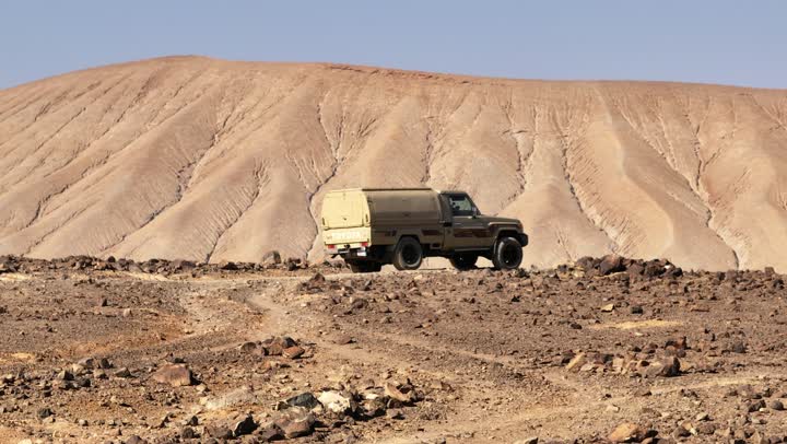 Natural volcanic fields, a destination for tourists and geologists, the mountains and volcanic craters in the Khaybar lava field, landmarks of Medina, natural places in the Kingdom of Saudi Arabia.