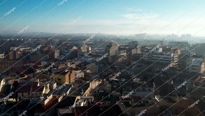 منظر جوي للمدينة بدقة 4K