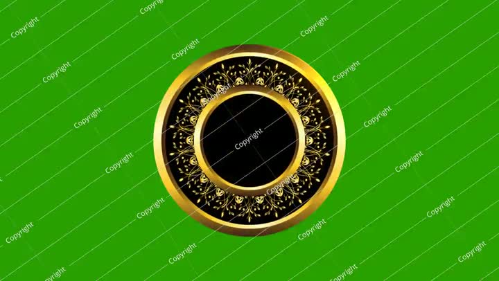 بطاقة معايدة إسلامية للمولد النبوي الشريف على خلفية شاشة خضراء