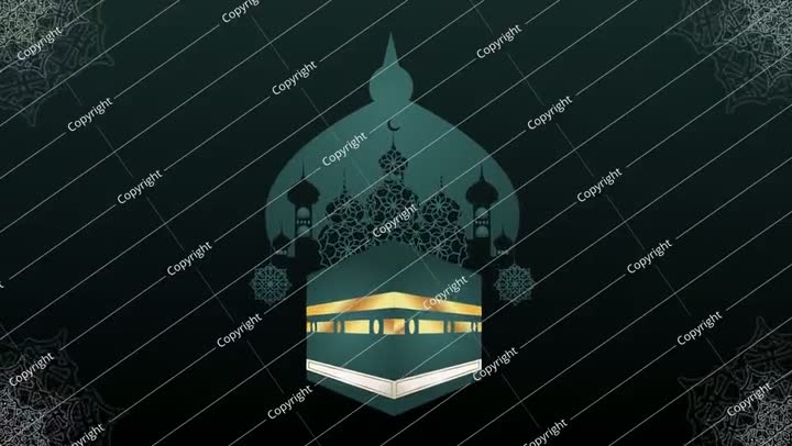 الحج الحج الإسلامي مكة المكرمة فيديو رسوم متحركة أفقي