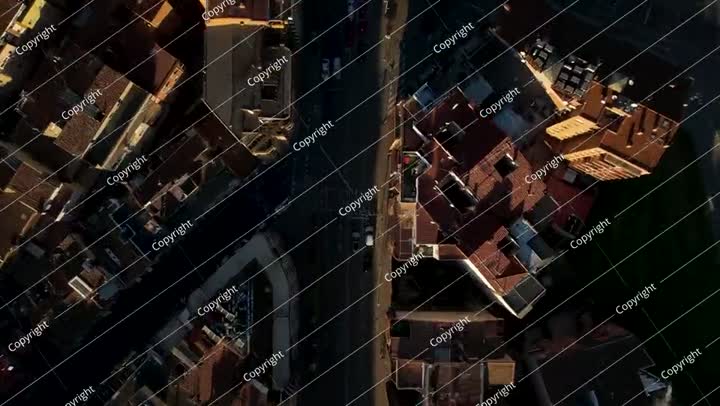 منظر جوي للمدينة بدقة 4K