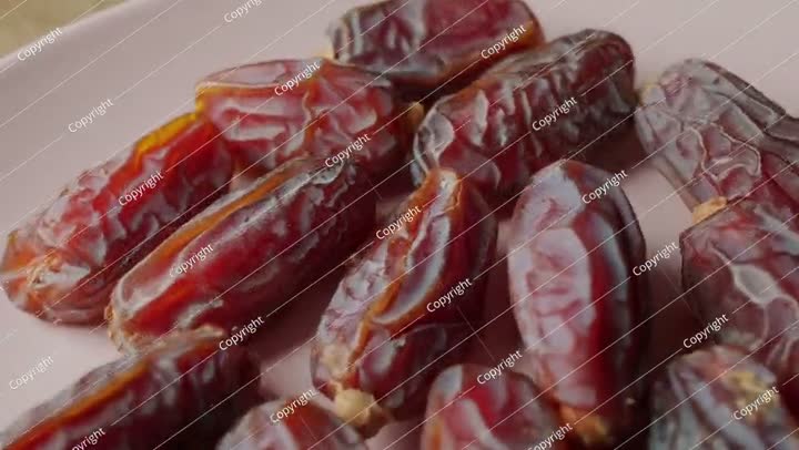 ramadan dates on a 360 degree rotating  plate