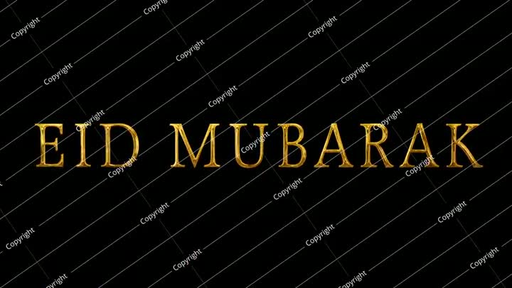 Eid ul adha Eid ul fitr Mubarak gold luxurious elegant asset in 4K