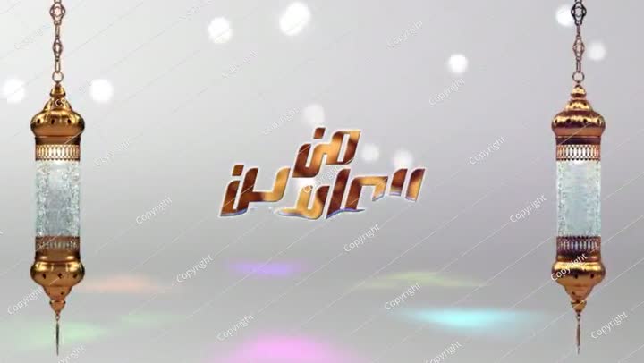 Eid mubarak islamic design concept with motion background