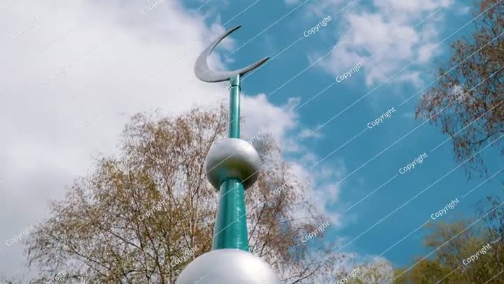 Muslim month against the sky