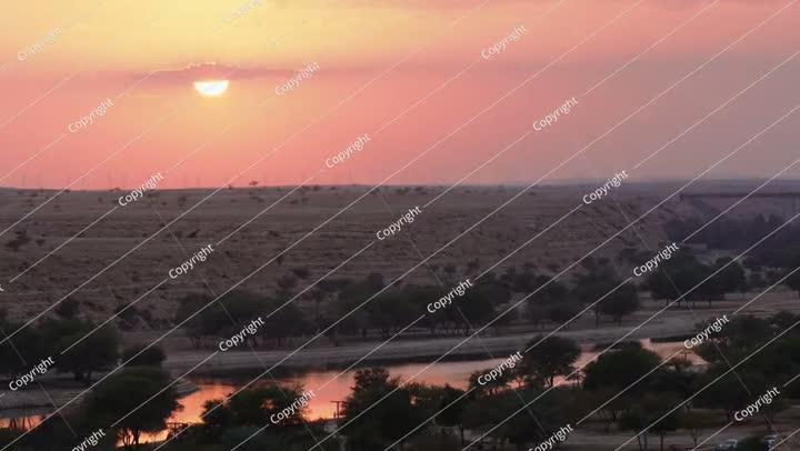 غروب الشمس في الشرق الأوسط