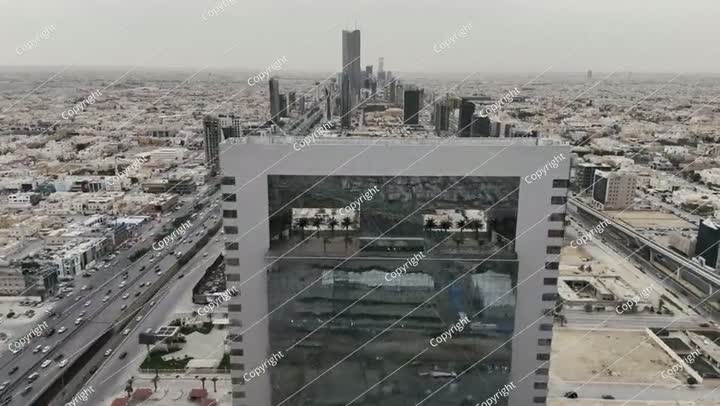 The road junction near KAFD - King Abdullah Financial District