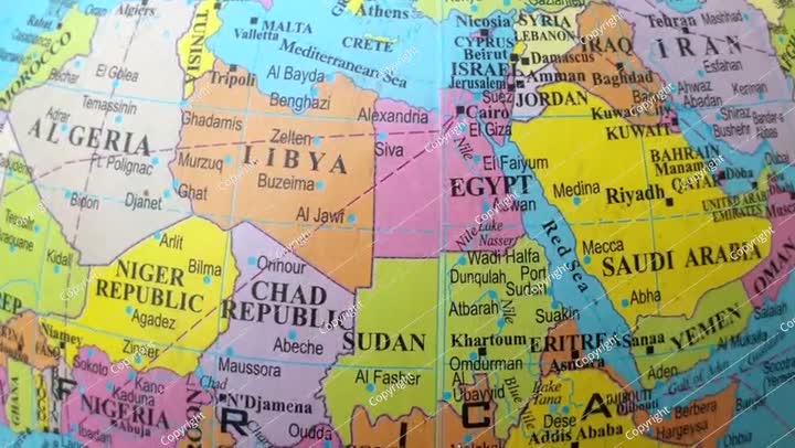 خريطة الشرق الأوسط والعالم