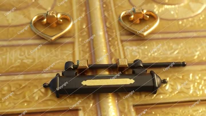 3D Render of the Golden Door of the Kaaba
