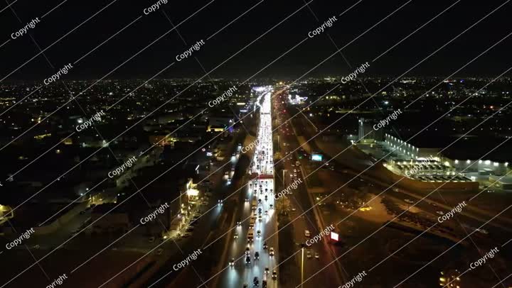 A bird's eye view of Eastern Ring Road in Riyadh