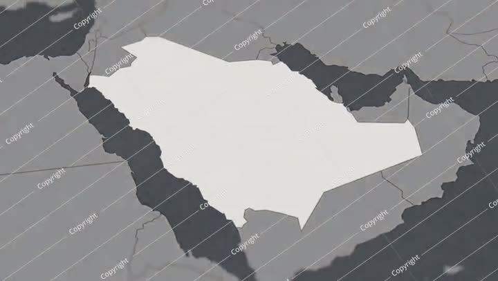 خريطة المملكة العربية السعودية المميزة