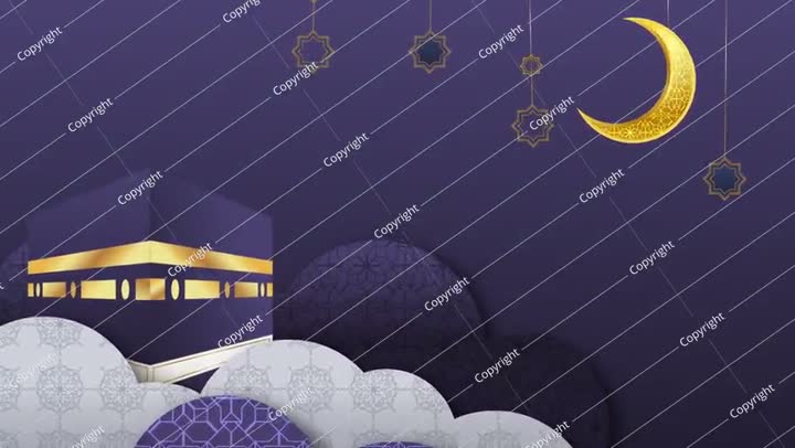 Hajj Islamic Pilgrimage Mecca Animation Horizontal Video