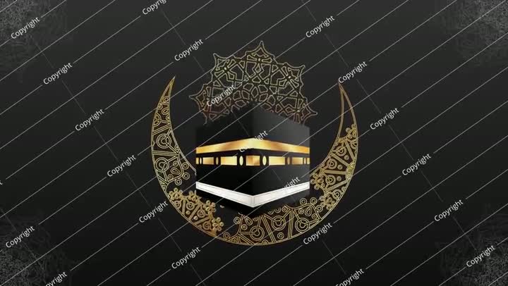 الحج الحج الإسلامي مكة المكرمة فيديو رسوم متحركة أفقي