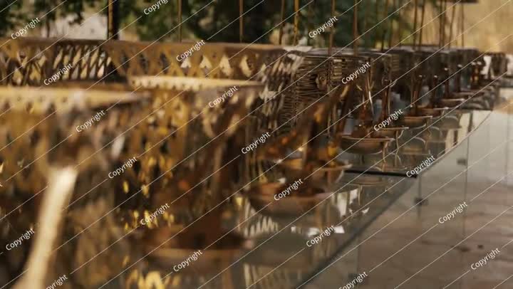 خدمة بوفيه فاخرة مع أطباق فاخرة. فيديو. المملكة العربية السعودية.