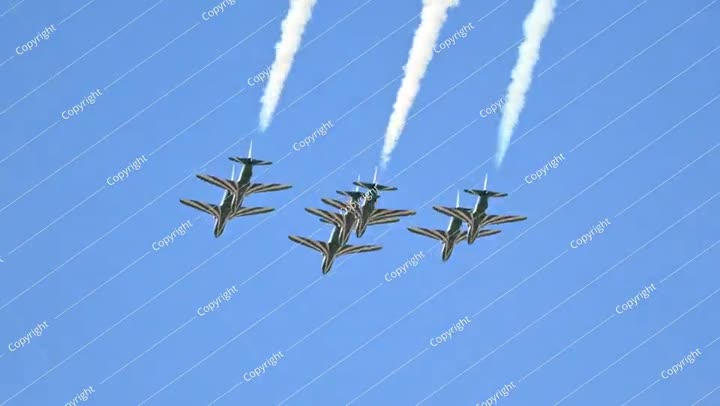 Royal Saudi Air Force Saudi Hawks aerobatic team at Athens Flying Week 2024