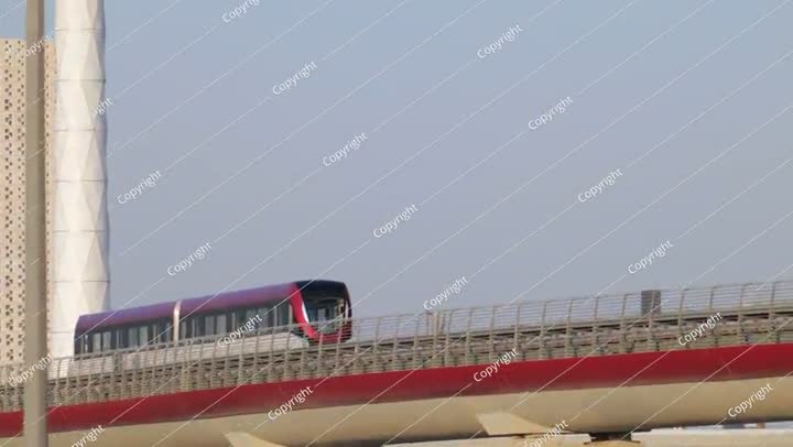 The modern subway line in Riyadh Saudi Arabia