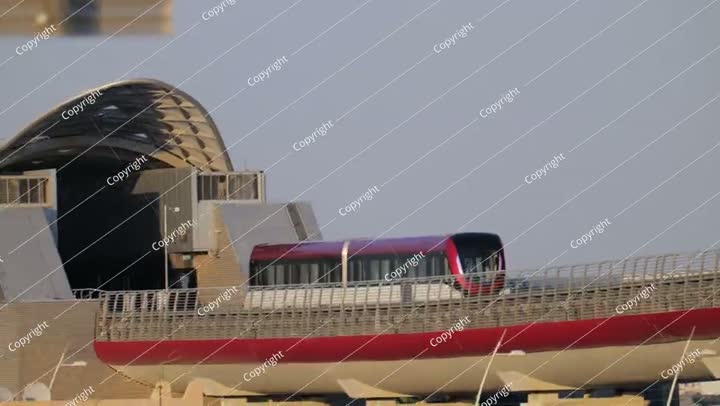 The modern subway line in Riyadh Saudi Arabia