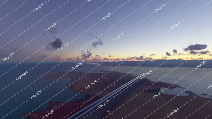 غروب الشمس الجوي لمدينة حميد، نيوم، تبوك، المملكة العربية السعودية