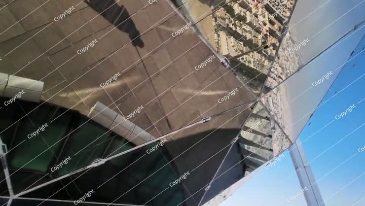 Panoramic view of Riyadh skyline from rooftop in Saudi Arabia
