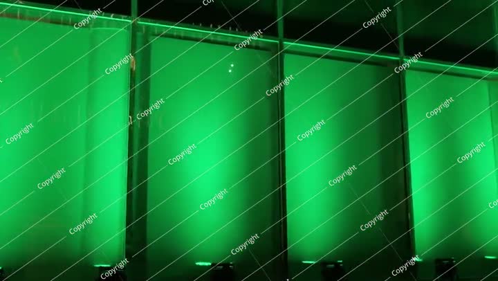 Saudi National Day Green Building Lights