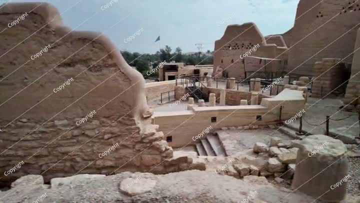 Panoramic of Diriyah historical town near Riyadh Saudi Arabia